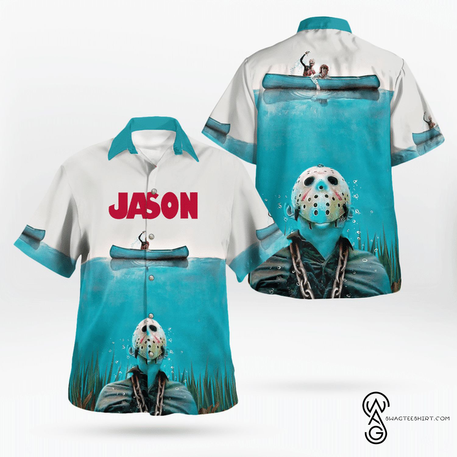 [Top Trending] Jason Voorhees It’s Friday Haloween Casual Summer Beach Full Printing Hawaiian Shirt